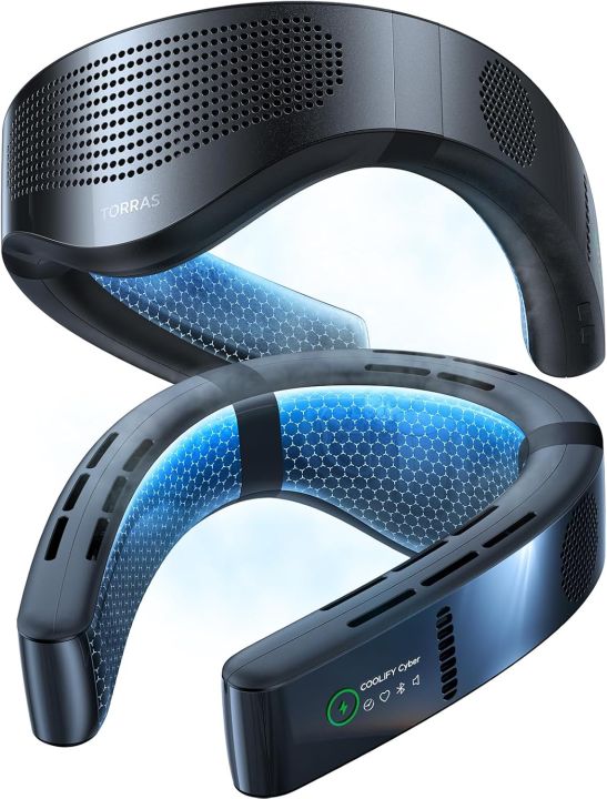 TORRAS [COOLiFY Cyber・2024 Flagship] Neck Air Conditioner, Ultimate  Immersive Cooling Portable Neck Fan Rechargeable with 6000mAh, Neck Cooler  Neck