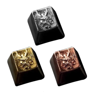 Dragon Totem Copper Keycap Featuring Intricated Dragon Designing for Gamers and Mechanical Keyboards Enthusiasts