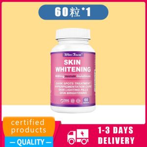 FDA Approved Glutathione Skin Whitening Tablets for Dark Spot Treatment Hyperpigmentation Care Skin Brightening 60 Tablets