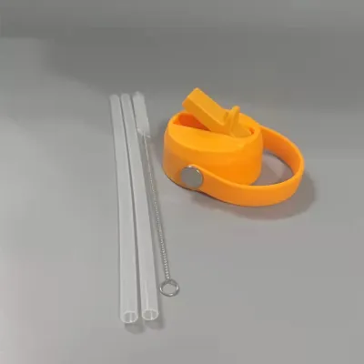 Suitable for Voss Flask / Aquaflask Series Wide Mouth Jug Handle Straw Lid (Includes Straw and Straw Brush)