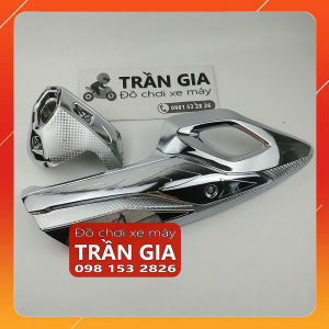 Ốp pô xe Sh nam năm 2017 2018 2019 bản 125i 150i pát chụp che bô Sh Việt 125 150 xi inox carbon - phụ kiện trang trí