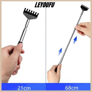 LEYOUFU Steel Retractable Itching Rake Scratcher Telescopic Massage Tool Back Scratcher