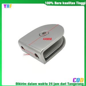 Klip Pemasangan Kaca Stainless Steel (Bulat dan Persegi) untuk Kaca Pagar Pembatas Kamar Mandi -YHF