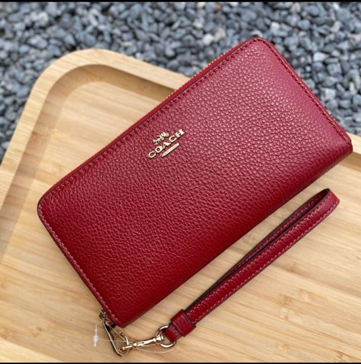 Women's wallet with wrist on sale strap