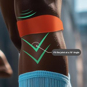 Patella Knee Strap Silicone Support Wrap for Basketball Cycling Hiking Comfortable Patella Tendon Knee Support Wrap