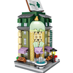 New LOZ MINI Street Nano Diamond Book Store Building Block No.1624 411pcs Toys building blocks gift