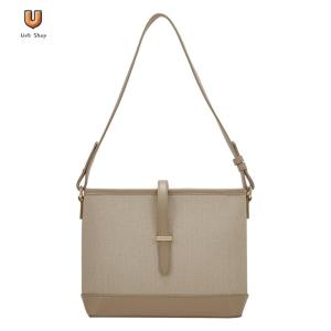 Bucket Bag PU Trendy Vintage Shoulder Bag Spacious for Women Daily Office Travel and Special Occasion [Ueb Shop]