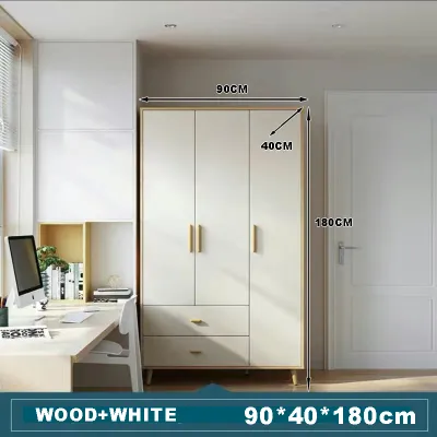 SuperValue Nordic Style Wardrobe Moisture Proof Wardrobe Multi Layer Storage Wardrobe Zoned Storage Closet