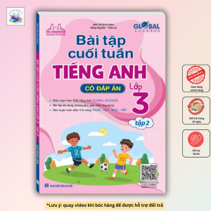 Sách - Global success Bài tập cuối tuần Tiếng Anh lớp 3 tập 2 ( Có đáp án )