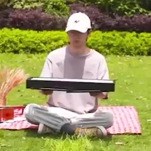 Original All-Steel Hibachi Griller - Charcoal Barbeque Grill for Camping Garden & More