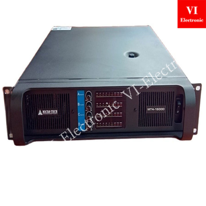 MICRO TECH รุ่นMT4-1500D เพาเวอร์แอม1500วัตต์ 4แชนแนล สินค้ารับประกัน 1 ...