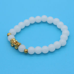 Piyao Bracelet Birthstone Bracelet Lucky Charm Chinese Feng Shui Gold Wealth Beaded Bracelet Energy Healing Bracelet