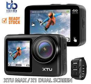 XTU MAX X1 4K 60FPS 20MP WiFi Action Cam 2 Inch Touch Screen Dual Color Screen EIS Image Stabilization Waterproof without Casing