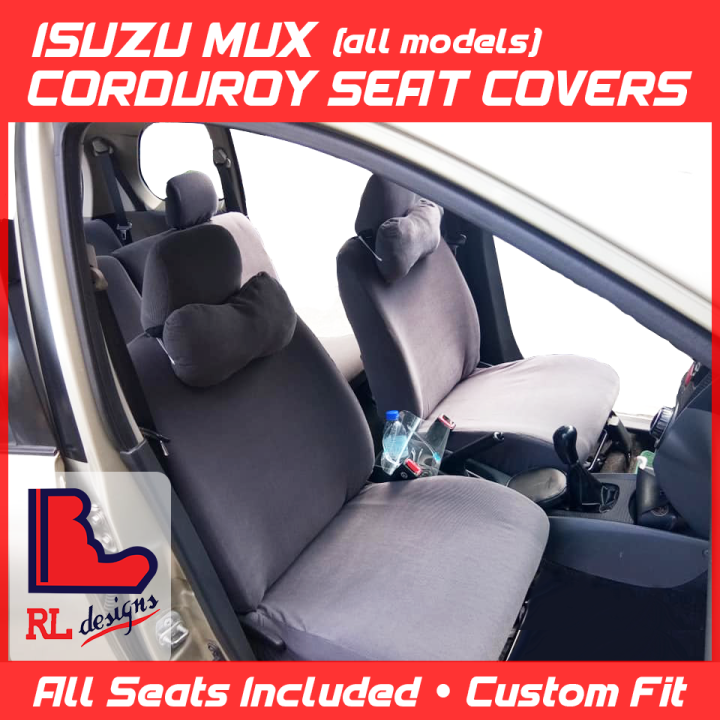 Isuzu MUX Corduroy Seat Covers (All Seats Included, Custom Fit) | Lazada PH