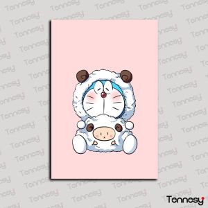 HIASAN DINDING DORAEMON KARTUN WALL DEKOR PAJANGAN KAYU POSTER DEKORASI DINDING KAMAR RUMAH