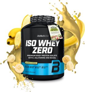 BioTechUSA Iso Whey Zero (Shaker Included) | Premium Whey Protein Isolate | Whey Isolate Protein Powder Muscle Growth and Quick Recovery Various Flavors | 1KG | 2.27KG