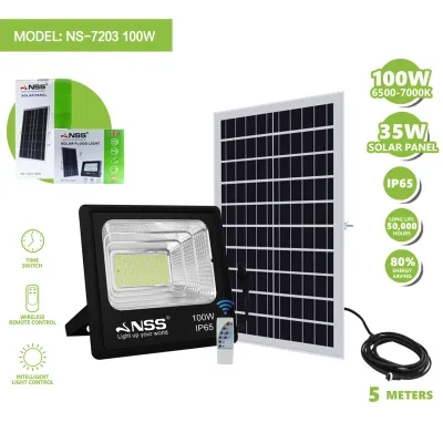 【50% OFF】NSS solar lights outdoor waterproof led flood with wireless remote control outdoor solar light Street Light Lamp 10W 30W 50W 60W 100W NS-7208