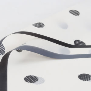 20 LEMBAR Flower Wrapping Paper Cellophane Polkadot LINE Kertas Bouquet 6030