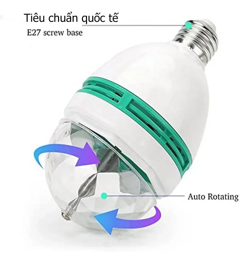 Đèn Led Trang Trí Xoay 360 Độ Nhiều Màu - Đèn Sân Khấu, Đèn Led Xoay Vũ  Trường, Quán Bar, Đèn Trang Trí Phòng Ngủ, Phòng Karaoke | Lazada.vn