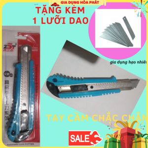 Dao rọc giấy văn phòng cỡ lớn 18mm Cao cấp cầm chắc tay có Tặng kèm thêm 1 lưỡi dao