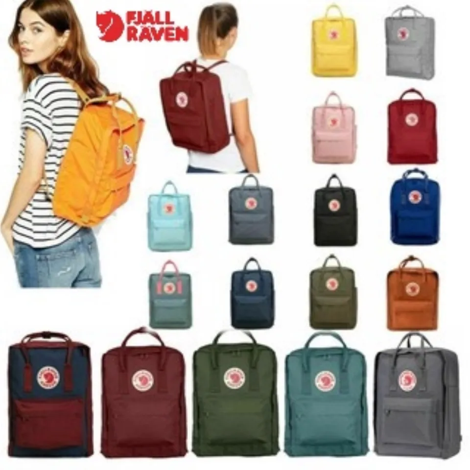 Fjallraven Kanken Unisex Backpack Waterproof Casual Schoool bag Lazada PH