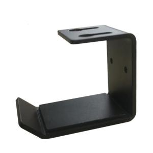 Headphone Holder Aluminium Headsets Holder Silicone Earphone Hanger for Hanging Gaming Headphones Black