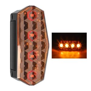 DIVATEN No Wiring Solar Side Marker Light Waterproof Right Angle Smart Warning Light Practical Smart Sensor Vibration Sensor Warning Lamp For Semi Trailer