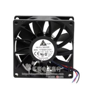 แฟน 80 มม. สำหรับ Delta FFB0812SH-SE00 80x80x25 มม. 12V 0.6A บอลคู่ความเร็วสูง 67CFM RD แฟนระบายความร้อนพร้อมสัญญาณเตือน