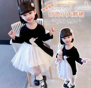 DRESS PESTA ANAK PEREMPUAN/DRESS TUTU ANGSA ANAK PEREMPUAN USIA 6BULAN-4 TAHUN