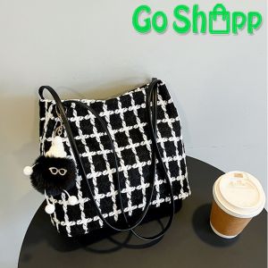Tas Tote Bag Bahu Rajut Viral Kasual Wanita Import Fashion Korea Terbaru - Shoulder Bag Wanita Kekinian TG08