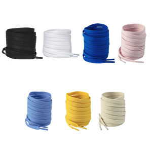 1 Pair Replacement Flat Colorful Sneaker Shoelaces 8mm Wide Athletic Running Shoes Laces for Trainers and Casual Wear