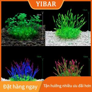 YIBAR Cây nhân tạo mô phỏng cỏ dại trang trí bể cá đồ trang trí bể cá bằng nhựa cây cỏ bể cá Xem dưới nước