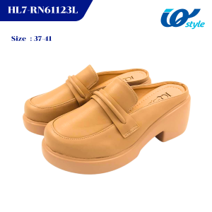 IQ STYLE รองเท้าแตะแบบสวมเสริมส้นสูง 3 นิ้ว (Fashion) รหัส HL7-RN61123L
