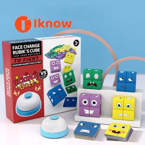 Rubik Biểu Cảm Thay Đổi Khuôn Mặt Chiến Đấu Đôi Bằng Gỗ Có Chuông Khối Xây Dựng Đồ Chơi Giáo Dục Giáo Dục Sớm Bằng Gỗ
