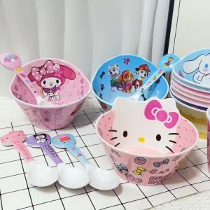 Mangkuk Kanak-Kanak✨卡通儿童密胺造型碗 Kids Cartoon Melamine Bowl 防摔防烫汤碗 Rice Bowl BPA Free Toddler Tableware
