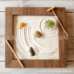LZD Zen Garden Zen Garden Sand Table Decoration Micro Landscape Sand Crafts Home Desktop Sand Table Decorations