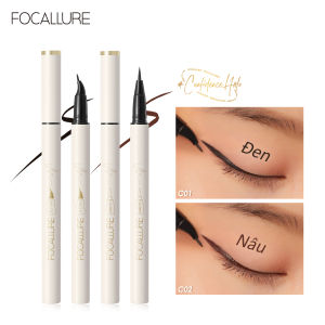 FOCALLURE Kẻ mắt Bút kẻ mắt dạng lỏng nhanh khô Two Style Ultrafine #ConfidenceHalo Waterproof Lâu trôi Bút kẻ mắt