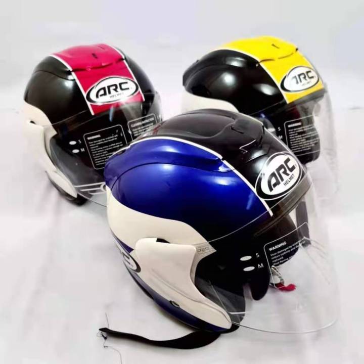 TOPI KELEDAR MOTOSIKAL ARC RITZ AR1 AND VISOR ORIGINAL BLACK AND