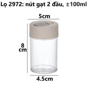 Lọ Đựng Tăm Đựng Tiêu Trong Suốt Nhựa Việt Nhật Nhiều Mẫu Chọn Lựa