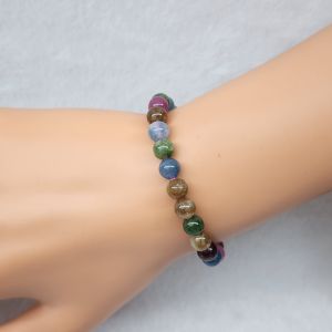 3396#天然糖果碧玺水晶手链 Natural Candy Tourmaline Crystal Bracelet (平衡 Balance，财富 Wealth，健康 Health) 糖果碧玺 Candy Tourmaline