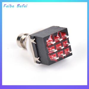 [Feibe Befei] 1x 9-pin 3PDT Guitar Effects Pedal Box Stomp Foot Metal Switch True Bypass black