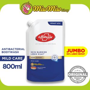 LIFEBUOY Sabun Cair Refill Jumbo 800 ml - Biru Mild Care