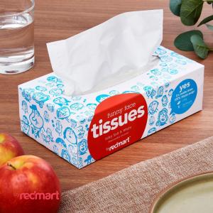 RedMart Silky Soft and White 2Ply Facial Tissue Paper - 5 Boxes