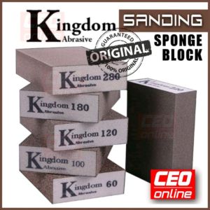 CEO Kingdom KINGDOM Sponge Sanding Block Rough Flexible Dry Abrasive Polishing Emery Cleaner Sandpaper Wood Metal