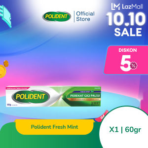 Polident Perekat Gigi Tiruan Fresh Mint 60g