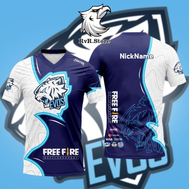 HOT Baju Kaos Jersey Ff Baju Evos Ff Evos 2023 FREEFIRE FF