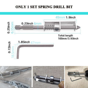 【Free Screws】 Anti-drop Screws Position Spring Drill Bit - Screw Retaining Tool for Woodworking