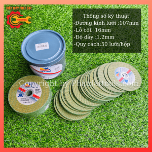 Hộp 50 Viên Đá Cắt Sắt-Inox Phi 100-Đá Cắt 1 Tấc