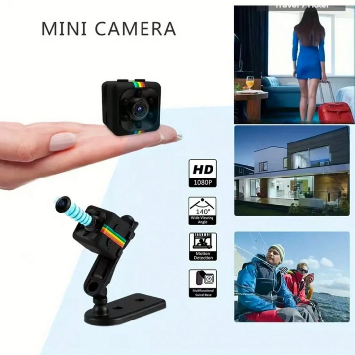 Mini HD Nanny Cam With Night Vision, Motion Detection Loop