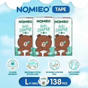 [Carton Sale] Nomieo diaper Pants Size S M L XL XXL XXXL Bundle of 3 Light and Breathable